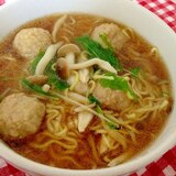 しめじと肉団子のラーメン★